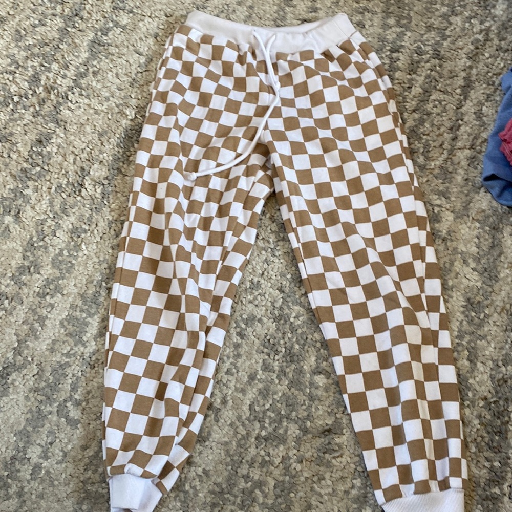 Forever 21, sz s, checkerboard jogger